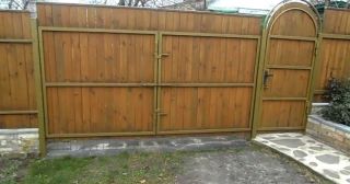 Купить распашные ворота деревянные Обнинск, цена от 2768 руб.
